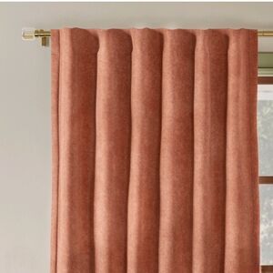 Threshold 50"x84" Blackout Chenille Curtain Panel Brown